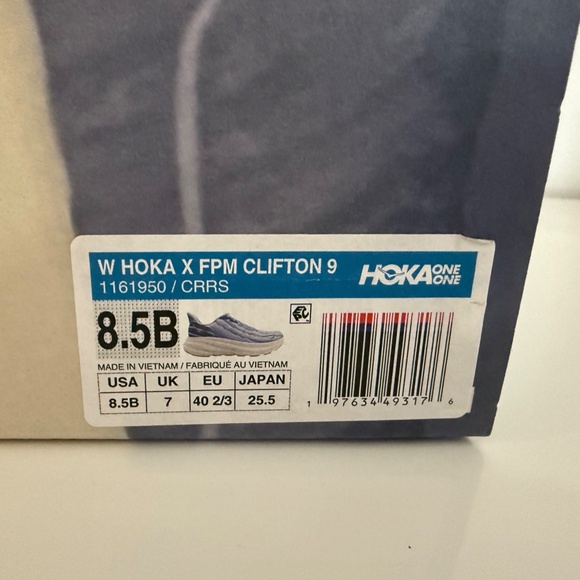 New! HOKA X FP Movement Clifton 9 Sneakers ~ Limited! Free People ~ Cirrus 8.5 - Picture 9 of 9